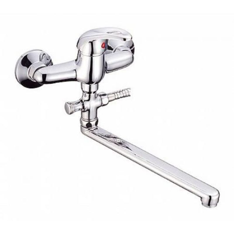  Смеситель для ванны L2115  L300 LEDEME прям.нос 