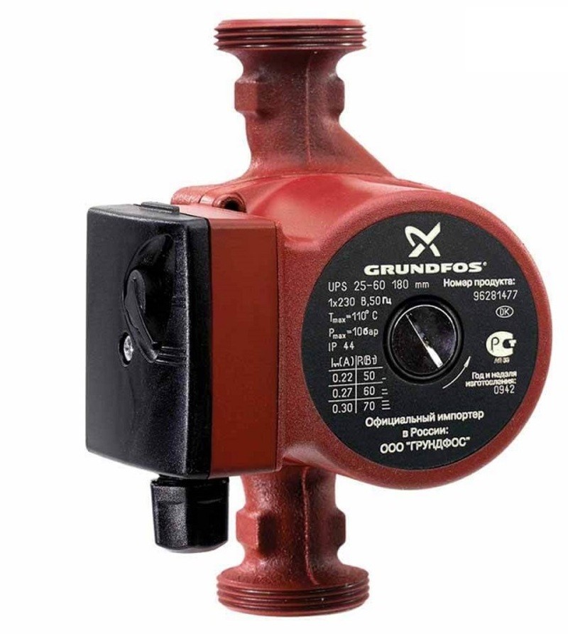 Насос Grundfos UPS 32-80 (180мм, 1*220) резьбовые соединения в комплекте.