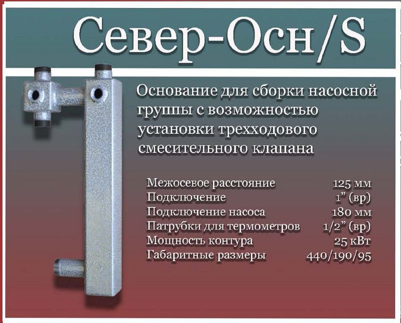 Основание для сборки насосной группы Север (основание S)