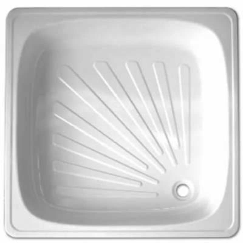 Поддон душ SELENA  900х900  стальной квадрат рифл.б/к