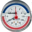 Термоманометр аксиальный  MTR WATTS Германия) ТМАХ04 (1/2", 04 бара, 0-120С) 