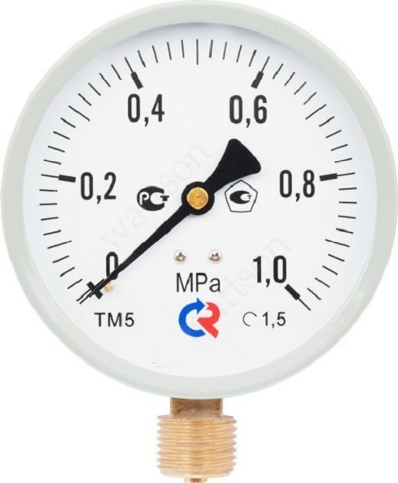 ТМ-510Р.00 (0... 0,6) МПа Манометр, кл.1,5 корпус 100мм IP40 резьба G1/2 радиальный штуцер
