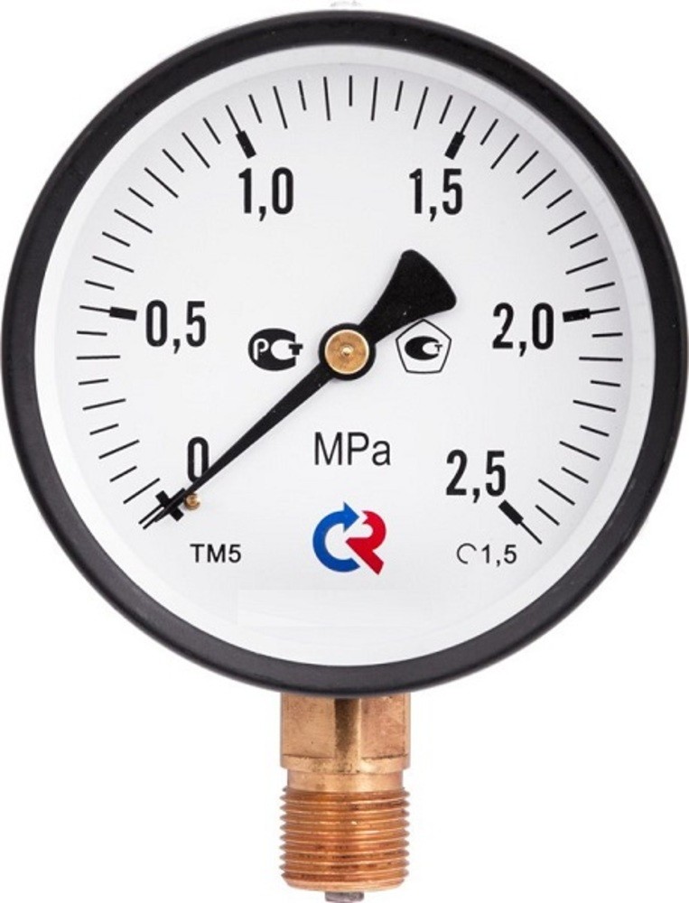 ТМ-510Р.00 (0... 1,6) МПа Манометр кл.1,5 корпус 100мм IP40 резьба G1/2 рад. штуцер