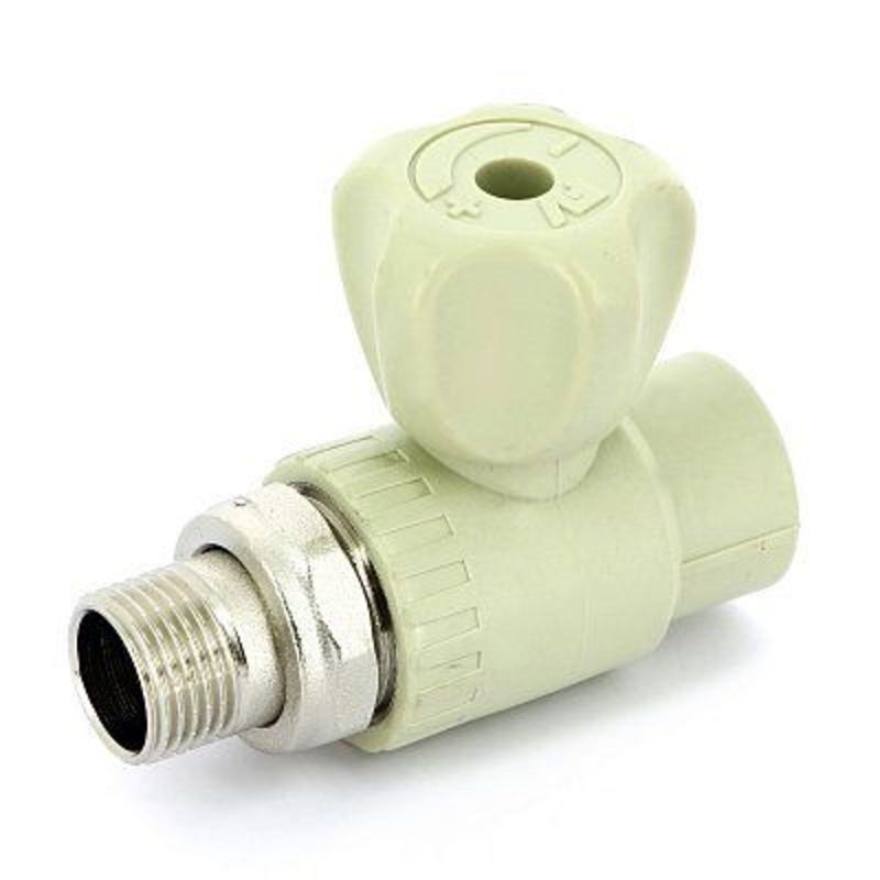 Кран полипр. шаровой радиаторный ПРЯМОЙ Д=20*1/2" FV (60/1)
