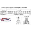 Вентиль 15с65нж  Ду  20 мм фл/фл Ру-16  до Т425 град. 