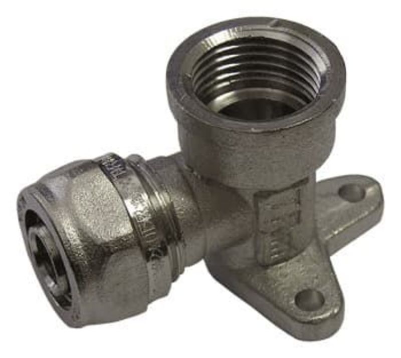 Угол  ВР с креп. 16х3/4" Tiemme