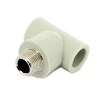 Отвод  с металлической резьбой наружной